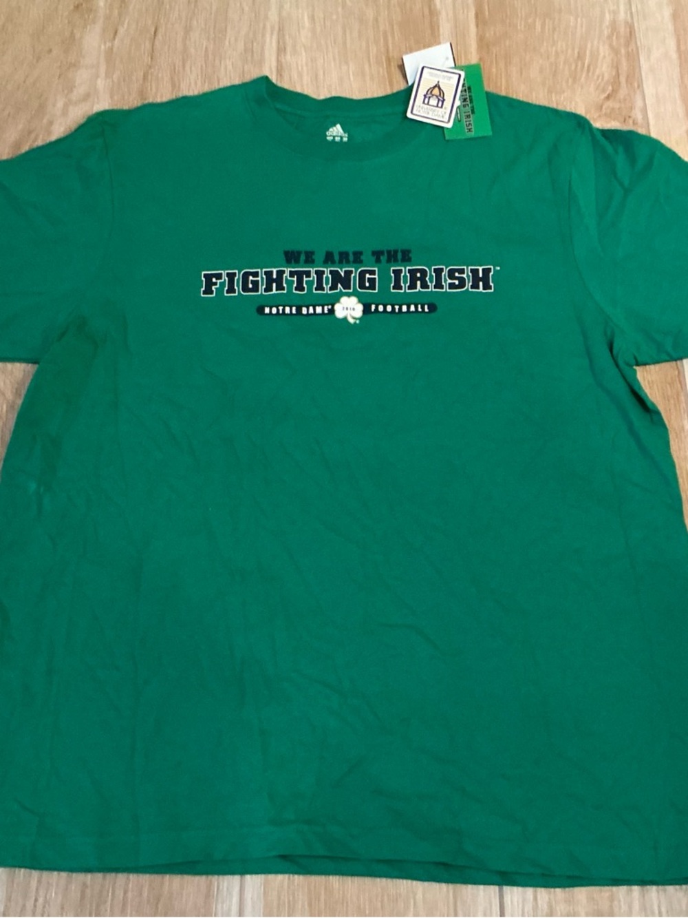 Notre Dame Vintage 2010 We Are The Fighting Irish Football Shirt Green